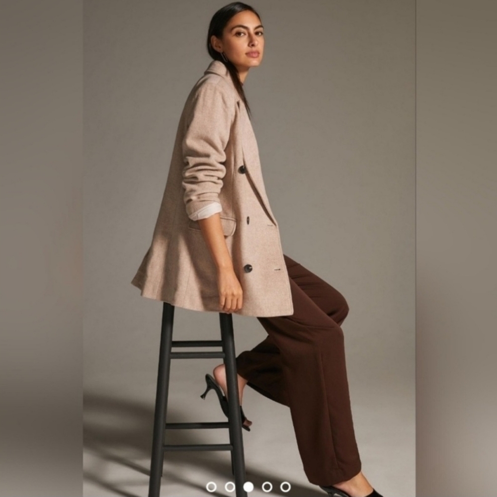 NWT Anthropologie Avec Les Filles Double-BreastedWoolCoat, Size XS - Picture 3 of 16